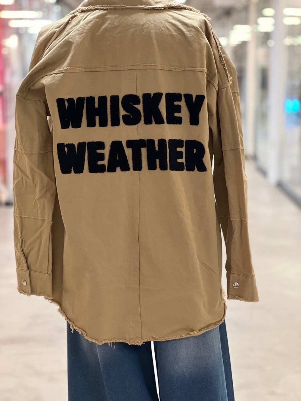 Cozy Whiskey Weather Shacket - Oversized Fit